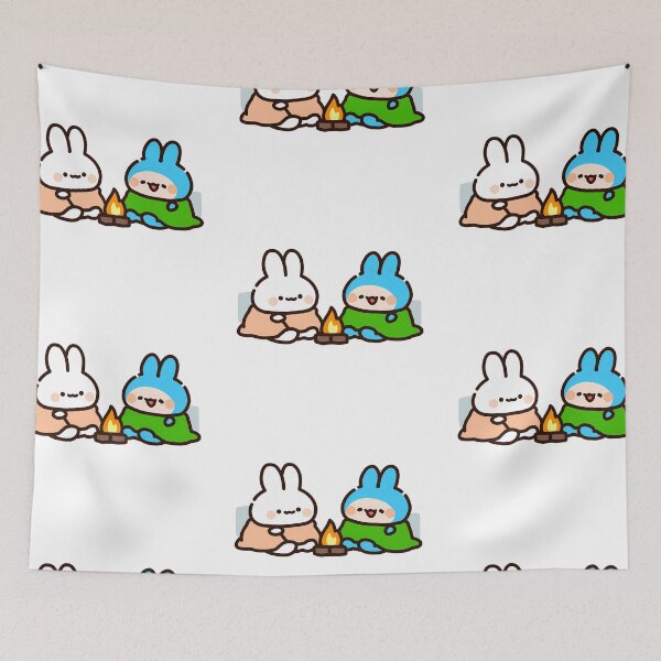 Item preview, Bunnies warming up by the fireplace designed and sold by Elinotes.