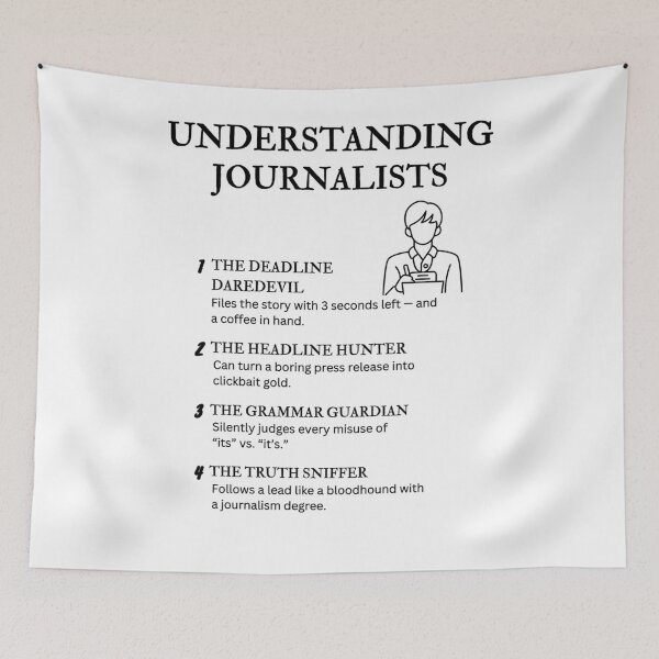 Item preview, Understanding Journalists – Funny Media Job Titles for Writers & Reporters designed and sold by PsyFlow35.