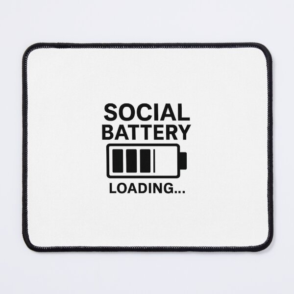 Item preview, Social Battery Loading – Statement for Introverts designed and sold by AFK Fashion.