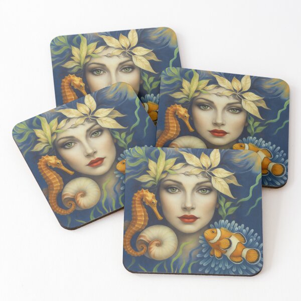 Item preview, 9th Wave, female underwater sea fantasy. Surreal art. designed and sold by Shoot-The-Moon.