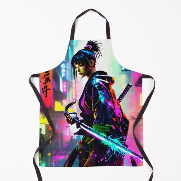 Item preview, Neon Ronin – Cyberpunk Samurai in Rainy Tokyo | Blade Runner Style Art | Glowing Katana Night Scene designed and sold by Eman Abou Ghazy.