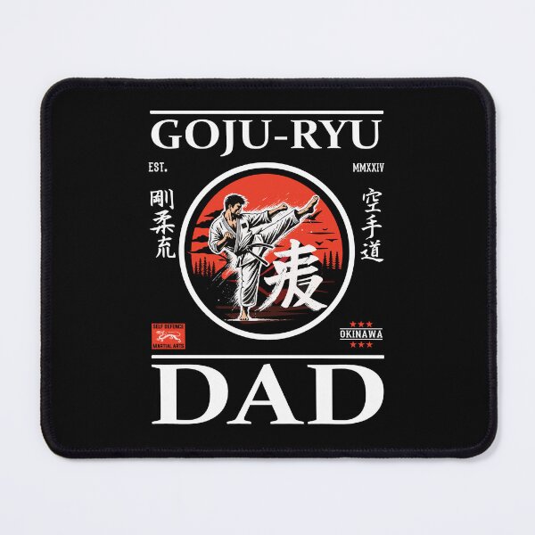 Item preview, Goju-Ryu Karate Dad Design with Karateka and Kanji designed and sold by RetroMaritalArt.