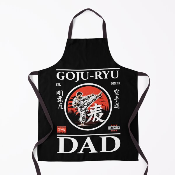 Item preview, Goju-Ryu Karate Dad Design with Karateka and Kanji designed and sold by RetroMaritalArt.