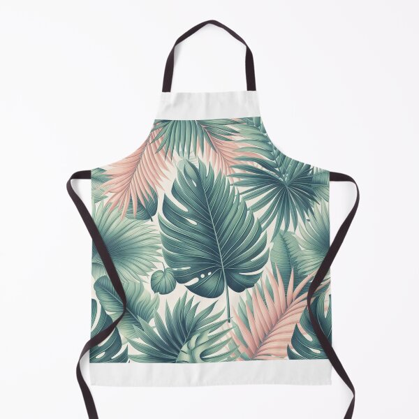 Item preview, Tropical print with palm leaves designed and sold by Crisverona.