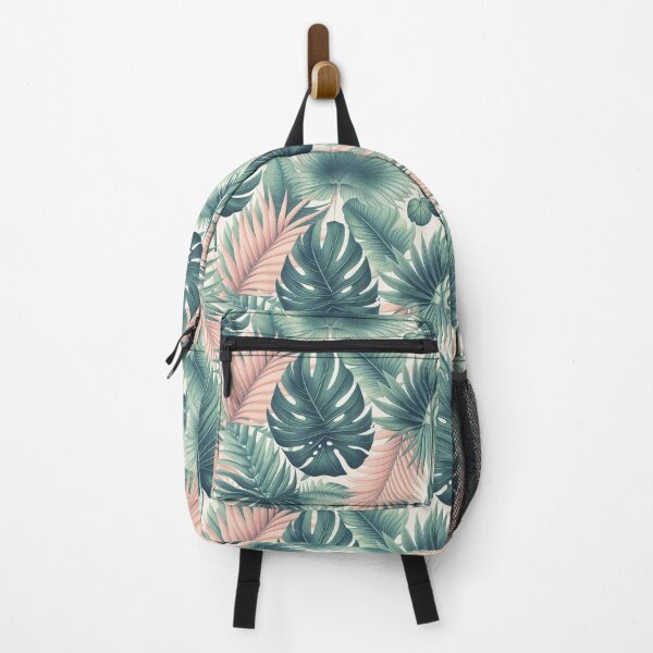 Item preview, Tropical print with palm leaves designed and sold by Crisverona.