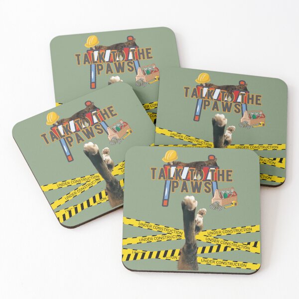 Item preview, Cat with a hard hat-Talk to the paws2 designed and sold by HappyHavenStu.