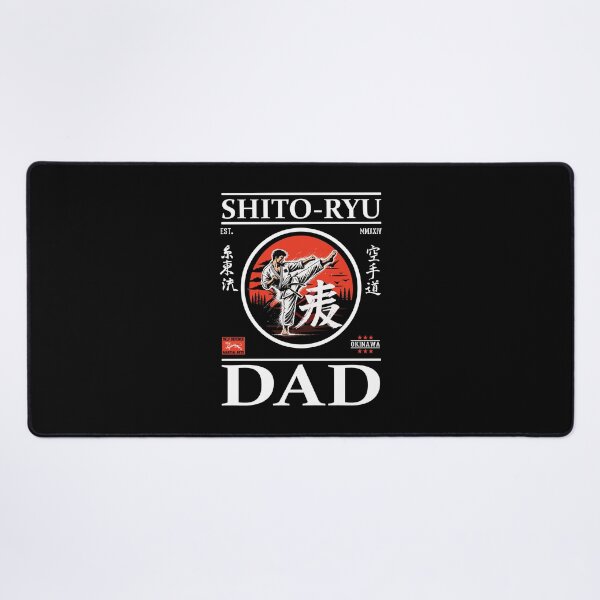 Item preview, Shito-Ryu Karate Dad Design with Karateka and Kanji designed and sold by RetroMaritalArt.