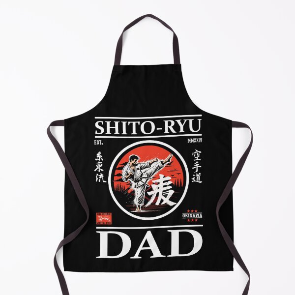Item preview, Shito-Ryu Karate Dad Design with Karateka and Kanji designed and sold by RetroMaritalArt.