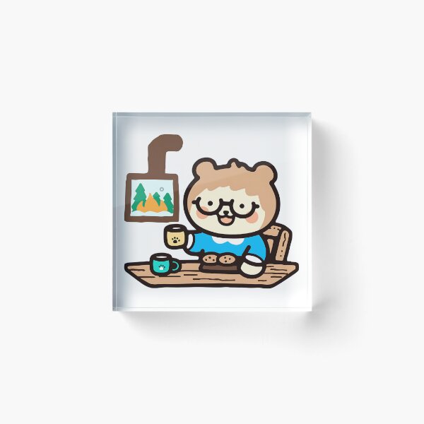 Item preview, A bear relaxing in a mountain cabin designed and sold by Elinotes.