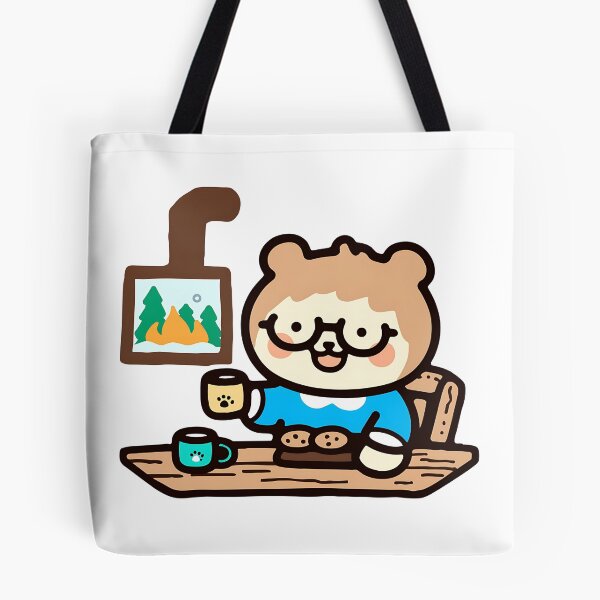 Item preview, A bear relaxing in a mountain cabin designed and sold by Elinotes.