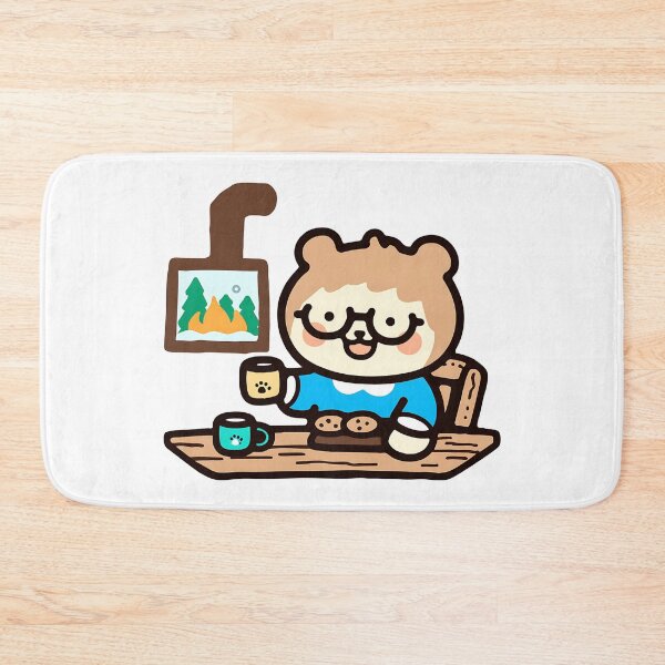 Item preview, A bear relaxing in a mountain cabin designed and sold by Elinotes.