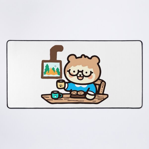 Item preview, A bear relaxing in a mountain cabin designed and sold by Elinotes.