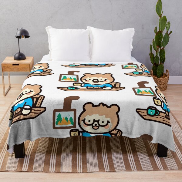 Item preview, A bear relaxing in a mountain cabin designed and sold by Elinotes.