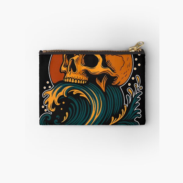 Item preview, Bite The Wave. Skull, sea, surf design. designed and sold by Shoot-The-Moon.