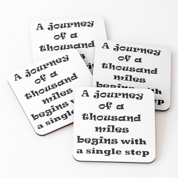 Item preview, a journey of a thousand miles begins with a single step designed and sold by gazii.