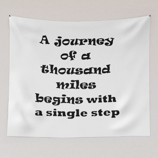 Item preview, a journey of a thousand miles begins with a single step designed and sold by gazii.