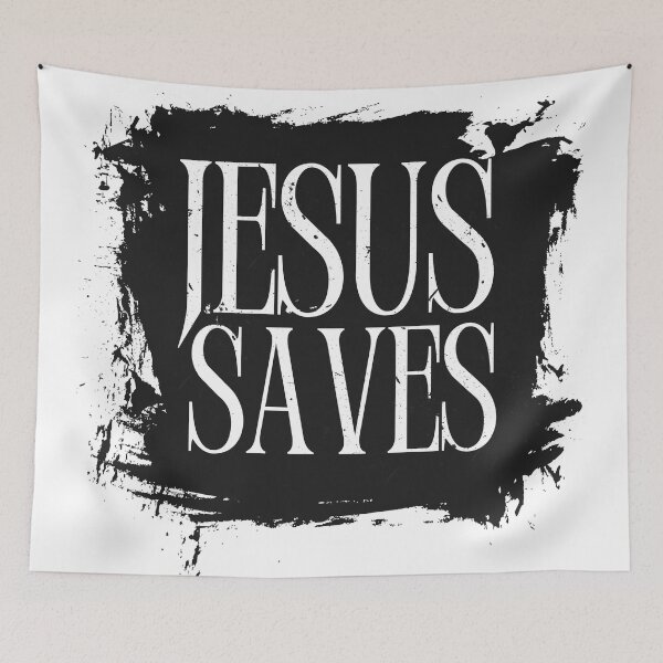 Item preview, Jesus Saves – Bold Faith Statement Design designed and sold by Kingdom-Mindset.