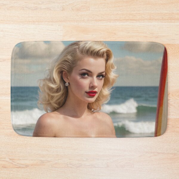 Item preview, Vintage 1940's Blonde Pin Up at the Beach designed and sold by MissSaylor.