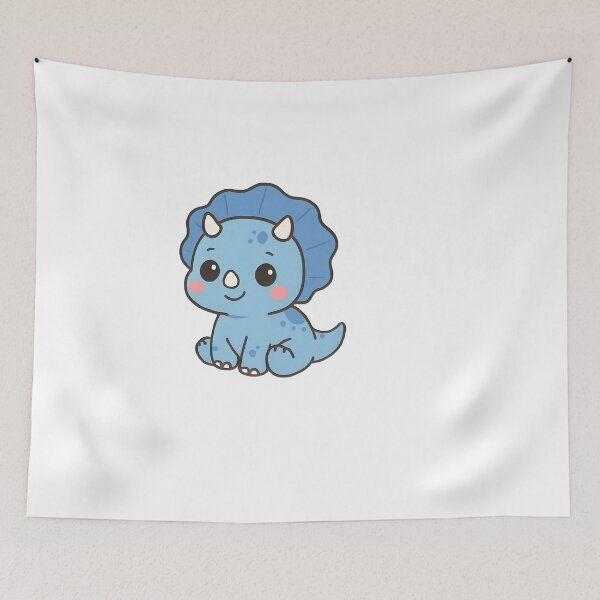 Item preview, Kawaii Triceratops designed and sold by ibaitxushop.