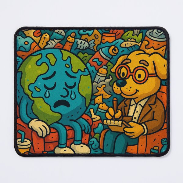 Item preview, Earth in Therapy – Crying Over Trash designed and sold by BENKUNG.