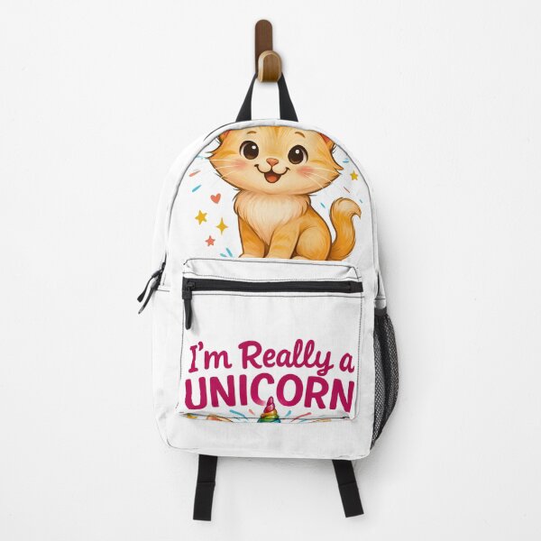 Item preview, Cute Cat Unicorn – I'm Really a Unicorn – Funny Kawaii Kitten Design designed and sold by VIBE CRAFT STUDIO.