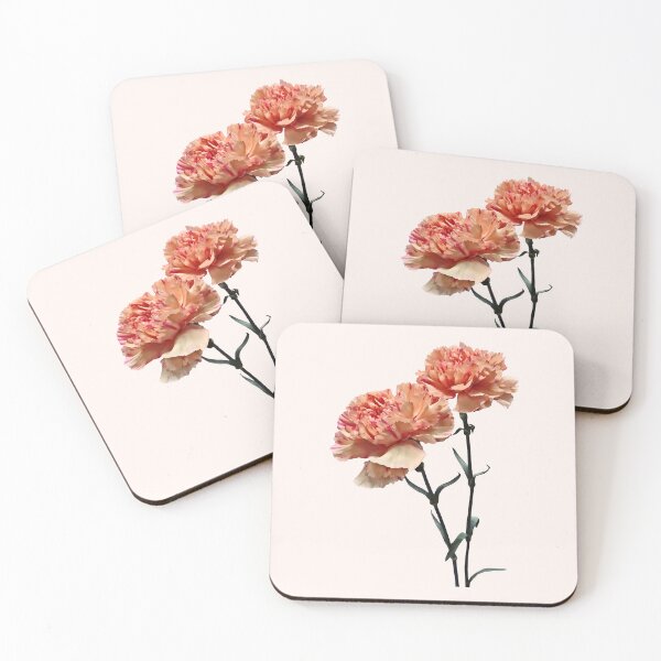 Item preview, Two Peach and Pink Carnations designed and sold by Susan Savad.