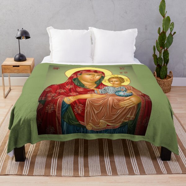 Item preview, Mother of God of Gethsemane Jerusalem Orthodox Icon designed and sold by orthodox-icon.