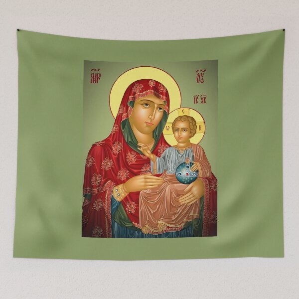 Item preview, Mother of God of Gethsemane Jerusalem Orthodox Icon designed and sold by orthodox-icon.