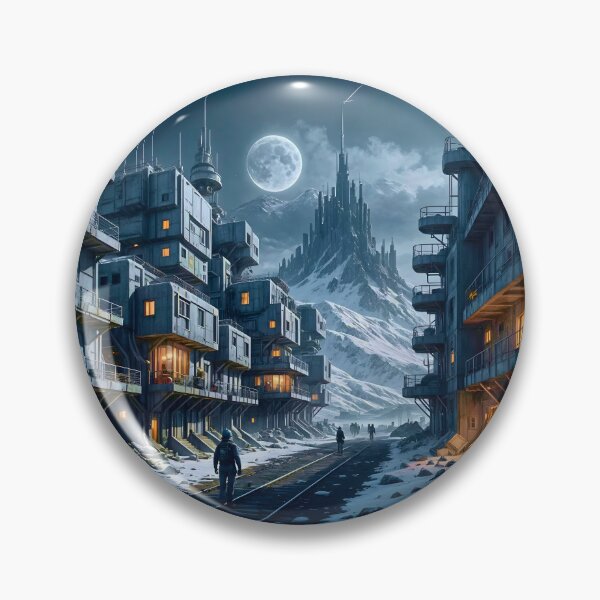 Item preview, Cyber City Frost Scape designed and sold by Ink Art Design.