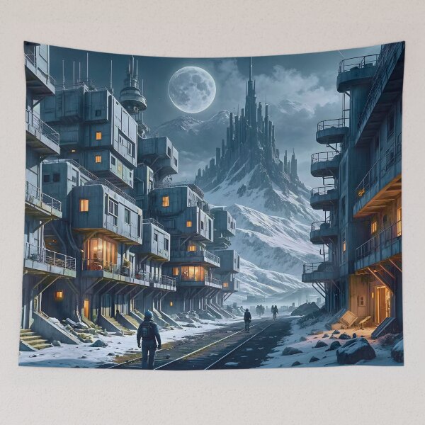 Item preview, Cyber City Frost Scape designed and sold by Ink Art Design.