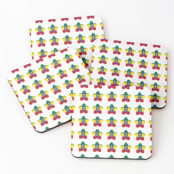 Item preview, Ethiopia Flag Star Pattern designed and sold by TheIconSmith.