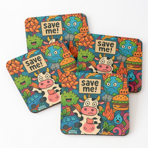Item preview, Cow Protest – Moo-ve to Save the Planet designed and sold by BENKUNG.