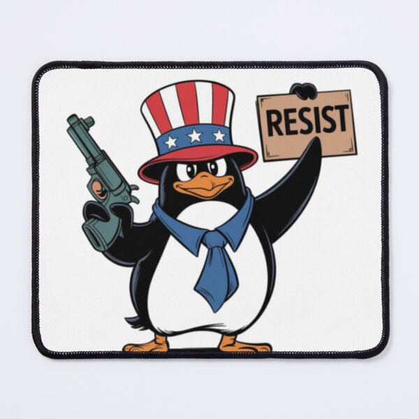 Item preview, ANTI TARIFF.Penguins RESIST Anti-Tariff Protest designed and sold by Obinne.