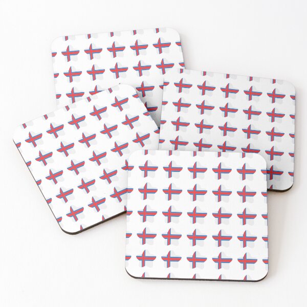 Item preview, Faroe Islands Flag Star Pattern designed and sold by TheIconSmith.