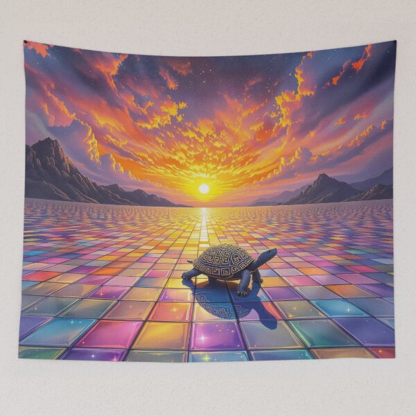 Item preview, Tortoise on the Tiles designed and sold by HabitableMoons.