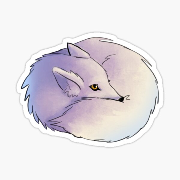 Arctic Fox Stickers Redbubble - dolphin land morphs roblox