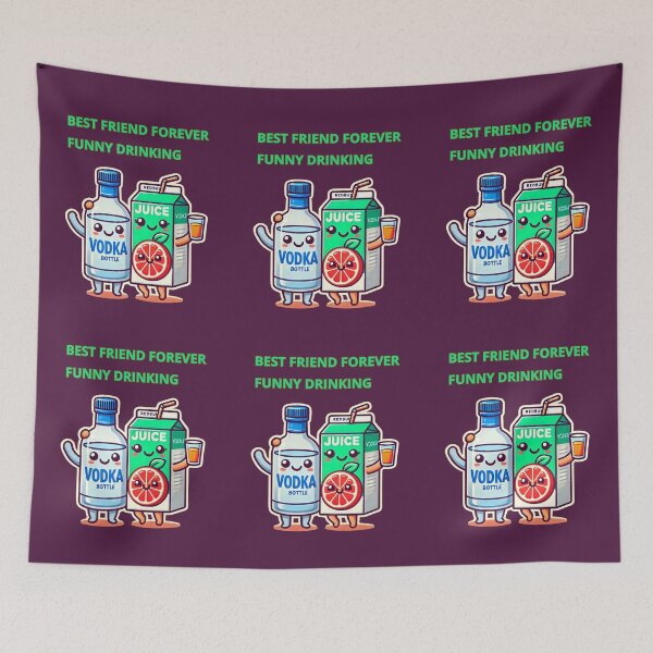 Item preview, Best Friend Forever Funny Drinking designed and sold by TrendsLook.