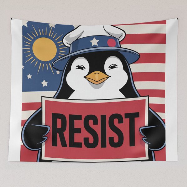Item preview, ANTI TARIFF. Penguins RESIST  designed and sold by Obinne.