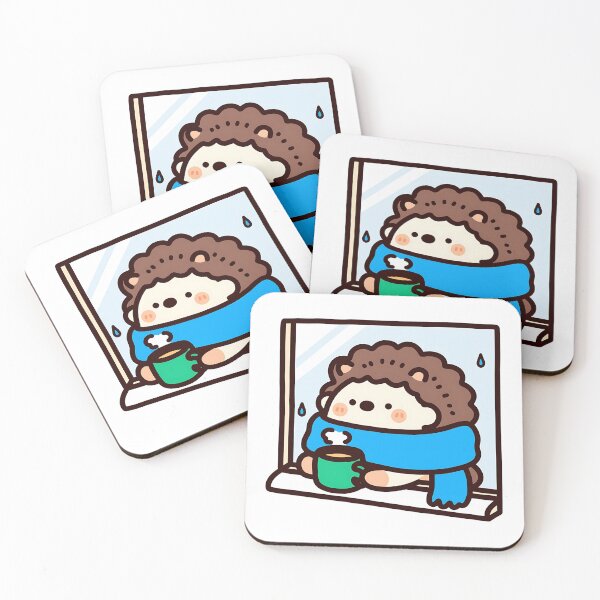 Item preview, A hedgehog looking up at the winter sky designed and sold by Elinotes.