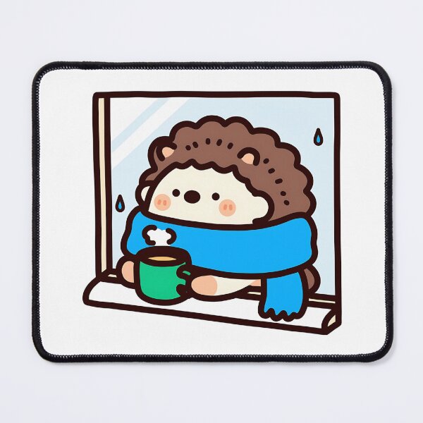 Item preview, A hedgehog looking up at the winter sky designed and sold by Elinotes.