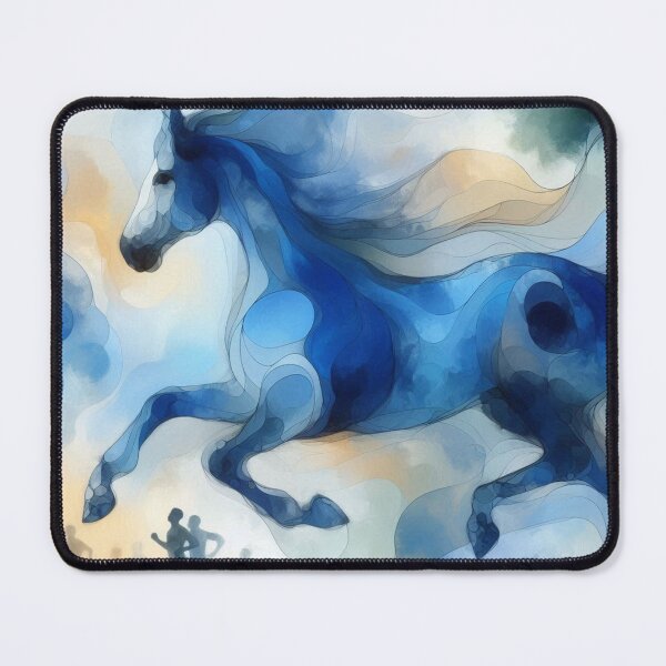 Item preview, Blue horse in motion designed and sold by Sigtrix.