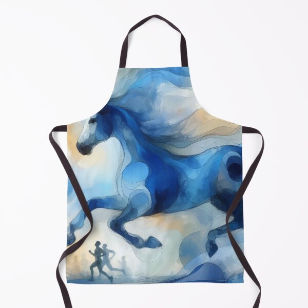 Item preview, Blue horse in motion designed and sold by Sigtrix.