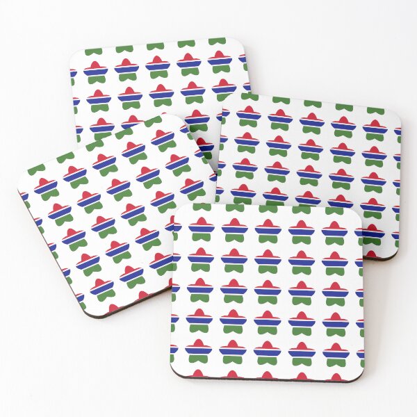 Item preview, Gambia Flag Star Pattern designed and sold by TheIconSmith.
