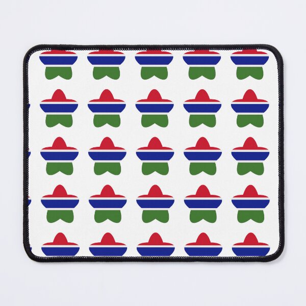 Item preview, Gambia Flag Star Pattern designed and sold by TheIconSmith.