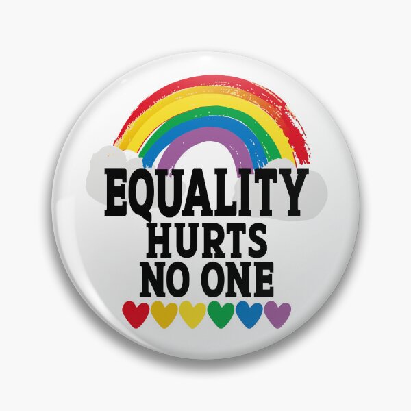 Item preview, Gay Pride Equality Hurts No One Saying LGBTQ Rights Flag designed and sold by Colorfulman.