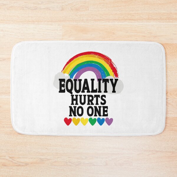 Item preview, Gay Pride Equality Hurts No One Saying LGBTQ Rights Flag designed and sold by Colorfulman.