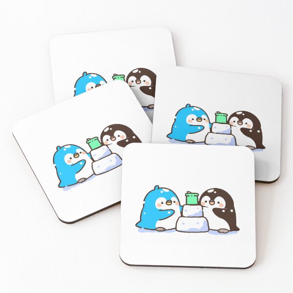 Item preview, Penguins building a snow castle designed and sold by Elinotes.