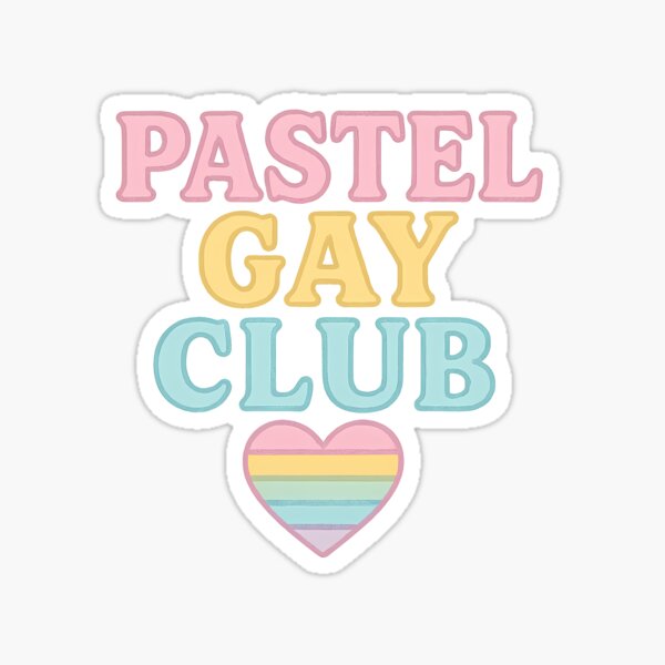 Item preview, Pastel Gay Club Pride Heart designed and sold by Haus Of Sin.