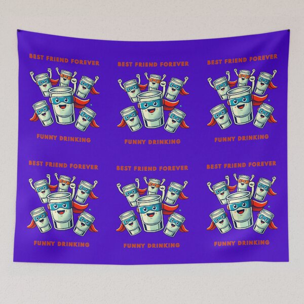 Item preview, Best Friend Forever Funny Drinking designed and sold by TrendsLook.