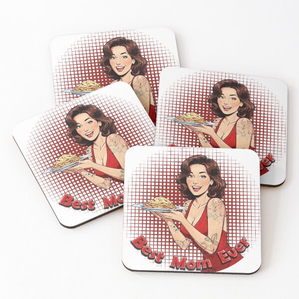 Item preview, Best Mom Ever Retro Spaghetti designed and sold by Hen-C-Art.